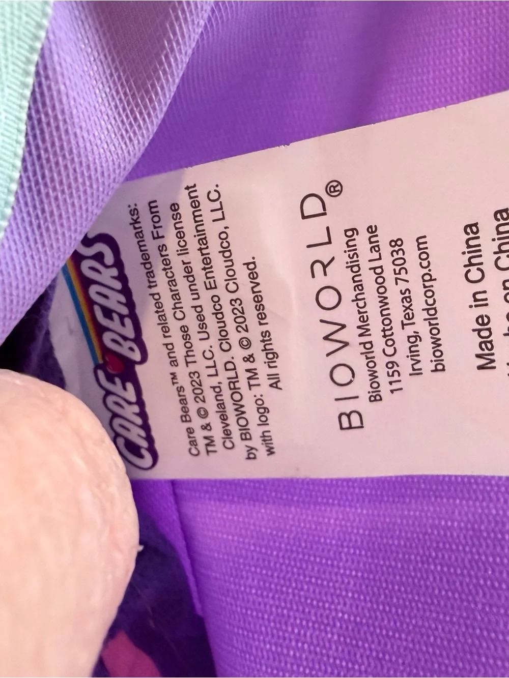 Bioworld Kids Backpack - Pink with Multicolor Care Bears